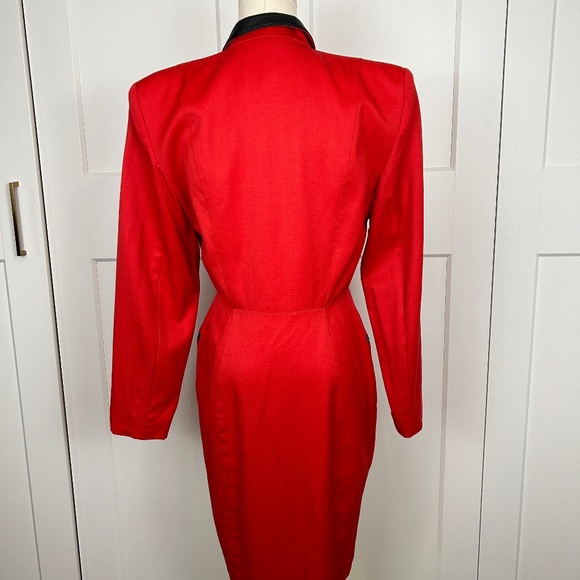 Vintage 90's Wool Suit Dress - Picture 3 of 8